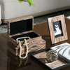 Dune Wood Grain Leather Box