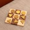 Gold And Wood Chess Board